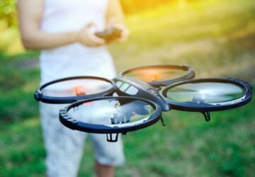 Drone flying