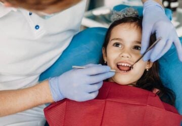 Child at dentist.