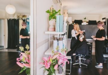 Client having hair done at Lavelle Hair