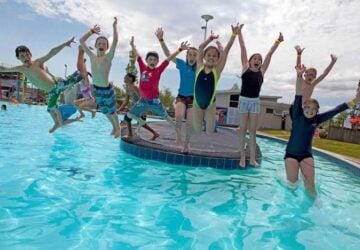 kids in pool