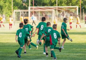 kids playing soccer
